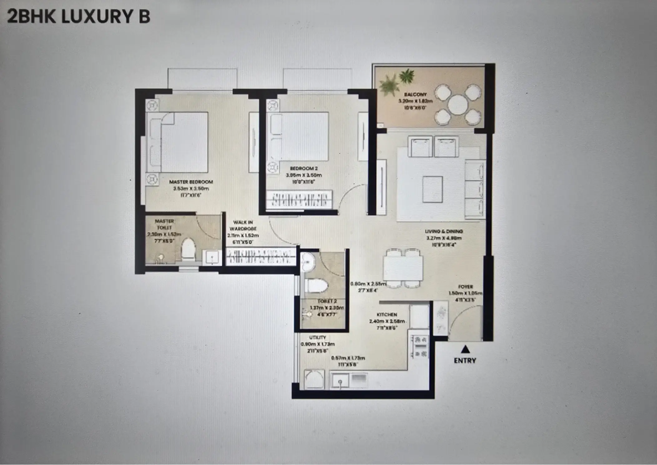 2 BHK Luxury B