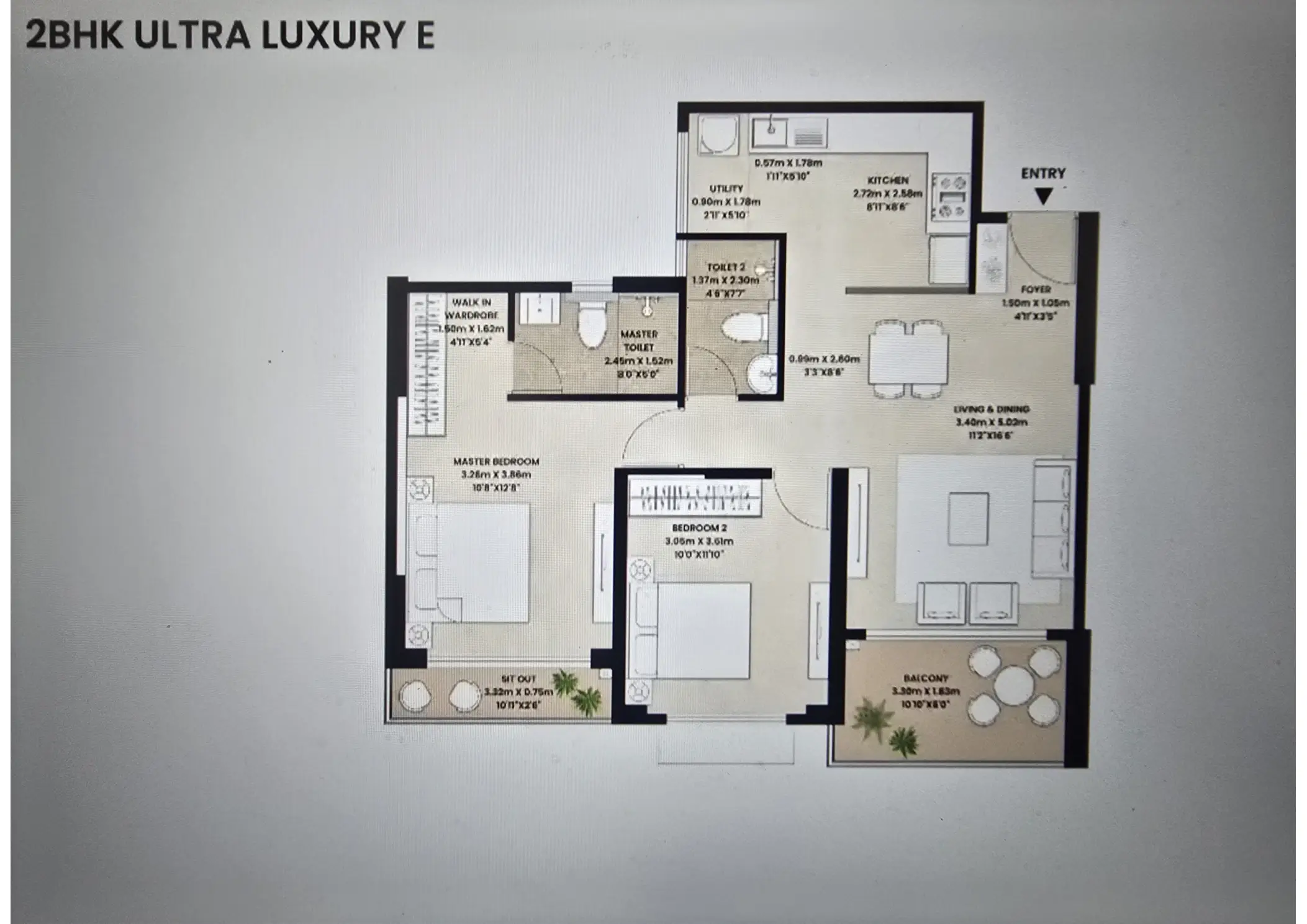 2 BHK Ultra Luxury E