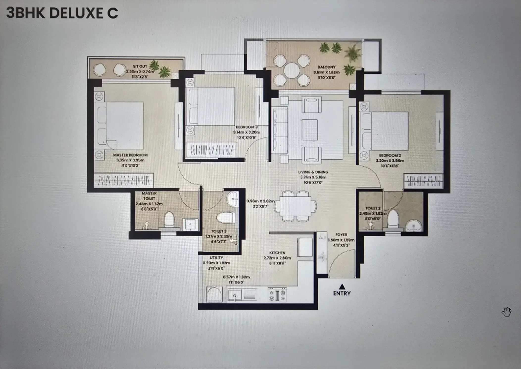 3 BHK Deluxe C